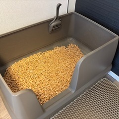 猫用デオトイレ快適ワイド本体 モカグレー　の画像