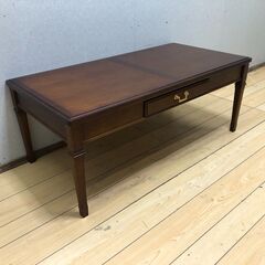 美品 maruni　マルニ　「地中海」シリーズ　センターテーブル　　ローテーブル　リビングテーブル 応接テーブル 【糸島市内 送料無料】88180-1-020の画像