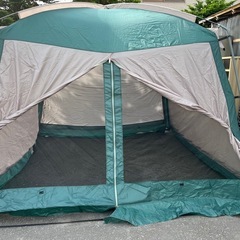 CAPTAIN STAG 4面スクリーン リガード リビングスクリーン 300UV M-177 メッシュテント 300×300×H205 中古品 ①の画像