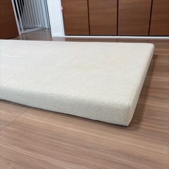 マットレス縦195㎝×横100㎝×厚み9㎝の画像