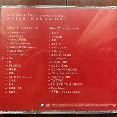 中森明菜　2CD  BEST COLLECTION -LOVE SONGS & POP SONGS- ベストの画像
