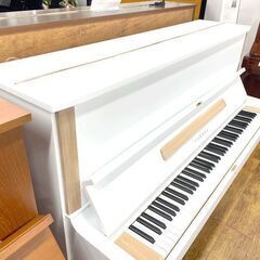 かわいい白色ピアノ　ヤマハ　U1F　特別仕上げの画像