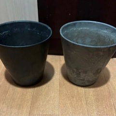 値下不可 中古 amabro アートストーン 植木鉢 2個 SS