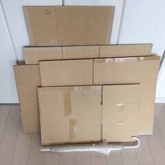 段ボール箱（大）15枚 82〜118cm（他のものと一緒の場合は0円）の画像