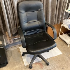 ナカバヤシ OAレザーチェア ハイバック ブラック