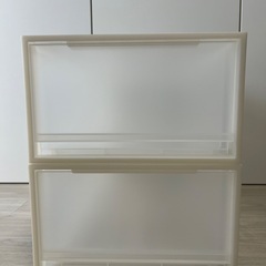 無印良品　ポリプロピレン　衣装ケース　中　2個セット