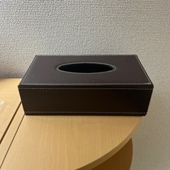 レザー風　ティッシュボックス