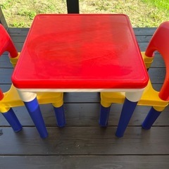 レゴブロック　テーブル椅子セット