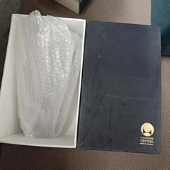 【新品未使用】クリスタルガラス 花瓶の画像