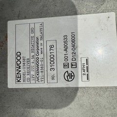 KENWOOD 1dinオーディオの画像