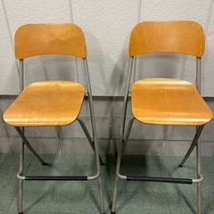 IKEA イケア ハイチェア 2脚セット 折りたたみ式 バーチェ...