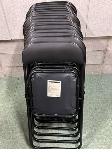 コーナン パイプチェア 14脚セット パイプ椅子 折りたたみチェア 事務用品 オフィス 会議 幅44cm×奥行45cm×高さ79cm（座高46cm）