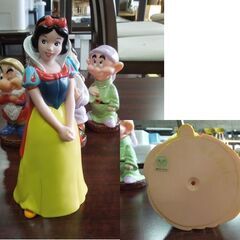 当時物 Disny 白雪姫と七人のこびと ソフビ人形 オブジェ レトロ フィギュア Snow White 七人の小人 ディズニー 札幌市 新道東店の画像