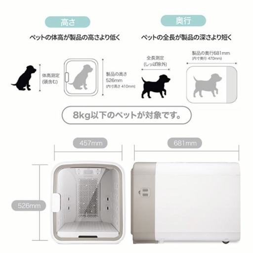 【ほぼ未使用】nello ペットドライルーム