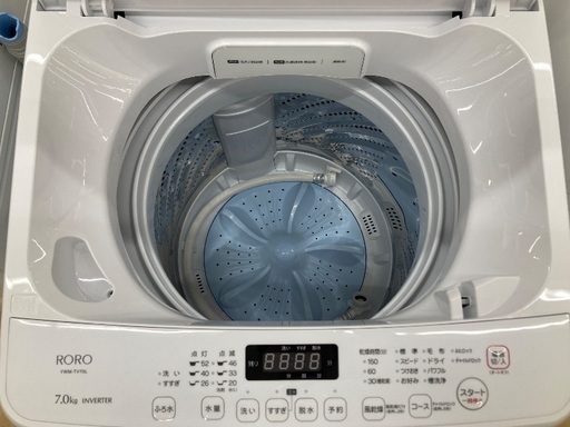 【トレファク イオンモール常滑店】全自動洗濯機 RORO YWM-TV70L 2024年製をご紹介！