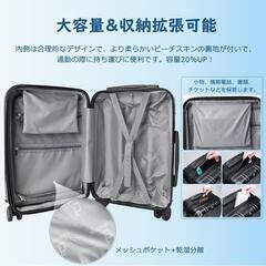 【新品・未使用】Globetrek スーツケース Sサイズ シルバー／久居エリアでお渡し可！の画像