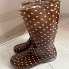 レインブーツ　水玉　Ｍサイズ　24センチ　☔️の画像