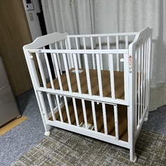 布団とKATOJIベビーベッドミニサイズの画像