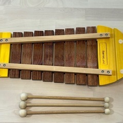 BorneLund おさかなシロフォン ボーネルンド 黄 ばち3本付きの画像