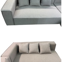 NO.2468 桜屋工業 CHERRY ソファ セット LS-425-L/R クッション付き 家具 中古の画像