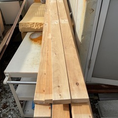 木材　長さ240センチ幅9センチ奥行き3、5センチ　10本セット
