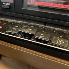 昭和レトロ ビクター ステレオ レコードプレイヤー カセットデッキ 当事物の画像