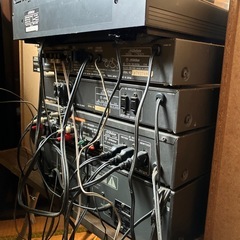 昭和レトロ ビクター ステレオ レコードプレイヤー カセットデッキ 当事物の画像