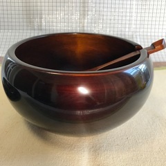 P6　しこく彫 お櫃 手塗り漆器の画像