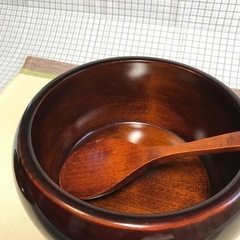 P6　しこく彫 お櫃 手塗り漆器の画像