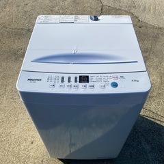 No.a91 洗濯機 4.5kg ハイセンス 2020年製