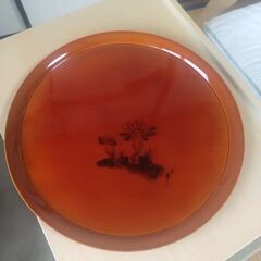 飛騨春慶塗りお盆　成田流宗家作　新品未使用　アンティーク　大幅値下げ1500円→の画像