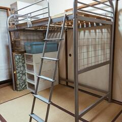 ロフトベッド　ヒノキすのこ付　解体済