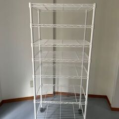ニトリ　スチールラック(CUSTOM 幅60cm 3段 ホワイト...