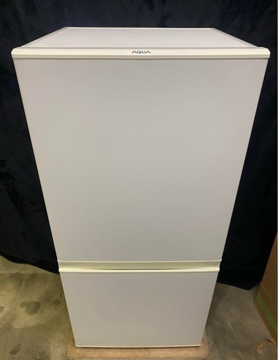 【成約済み】AQUAノンフロン冷凍冷蔵庫157L 2019年製AQR-16H (W)