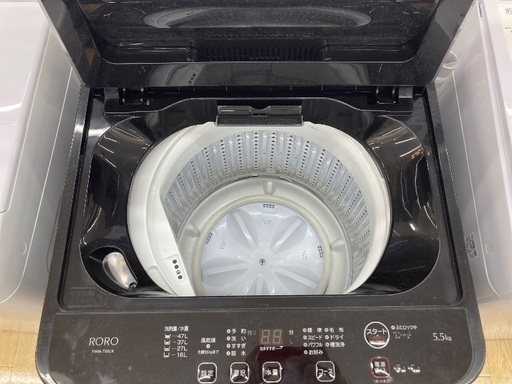 【トレファク イオンモール常滑店】全自動洗濯機 RORO YWM-T55LK. 2024年製をご紹介！