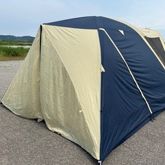 テントとタープ　二つ合わせての画像