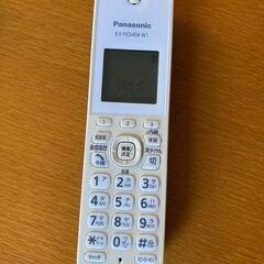 留守番電話機能付きホームテレホン パナソニック Panasonic 親機VE-GD24-W 子機KX-FKD404-W1 セットの画像