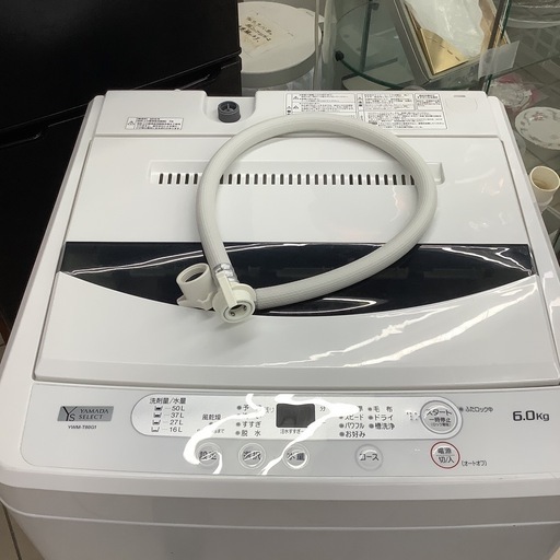 YAMADA  ヤマダ　洗濯機　YWM-T60G1  2019年製  6㎏
