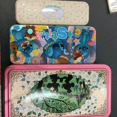 0615-198 缶ケース　スティッチ　みっきー