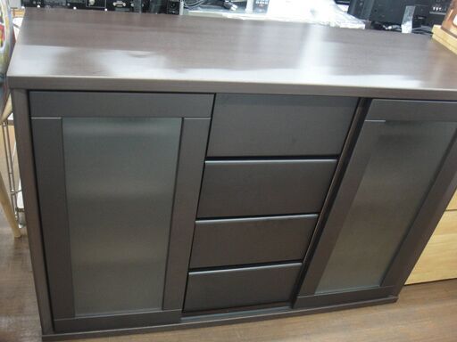 ニトリ　サイドボード　バサラ　120　ダークブラウン