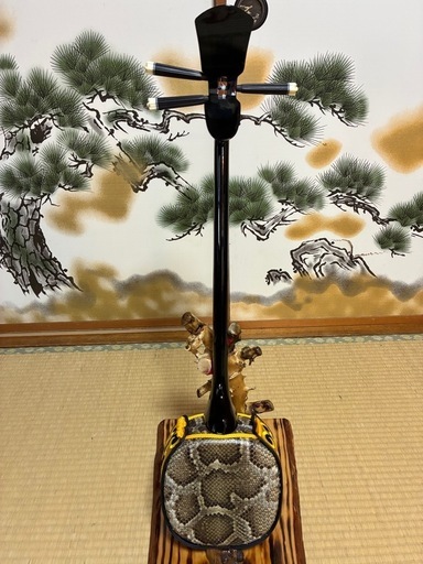 沖縄三線！貴重！知念大工型！本蛇皮！本張り！【一枚張り】 10月7日終了！！沖縄三線！新品！！貴重！知念大工型！本蛇皮！本張り