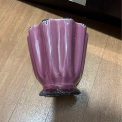 新品 アンティーク風フリル鉢 植木鉢 フラワーべース パープル