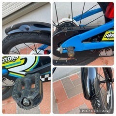 子供用自転車　16インチ　青の画像