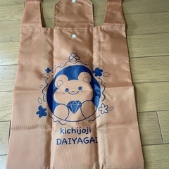 エコバッグ ベージュ 未使用　クマのイラスト入りの画像