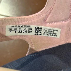 adidas ピンク キッズサンダル 21cm  の画像