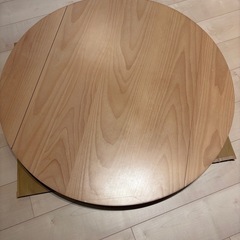 【美品】ピーチ材　円テーブル