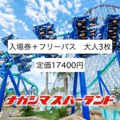 ナガシマスパーランド　パスポート　大人3枚