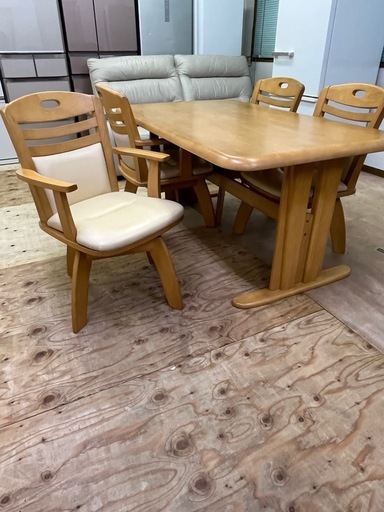売れ筋商品!! 4人掛け ダイニングテーブル＆チェア×4脚セット 木製家具 