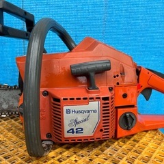 ハスクバーナ　チェンソー 42cc 名機 42 スペシャル　プ口用　高回転 希少　エンジンチェンソー チェーンソー　切断機　山師　伐採　Hasqvarna 宮崎の画像