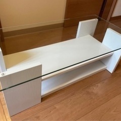 最終値下げ綺麗なガラスローテーブル